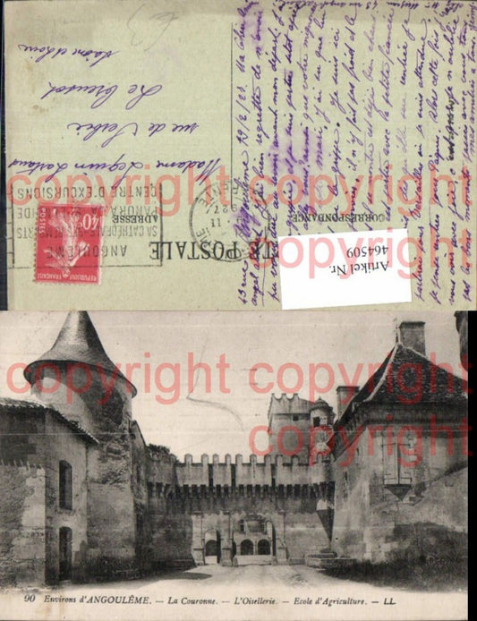 464509,Environs d Angouleme La Couronne L Oisellerie Schloss Burg