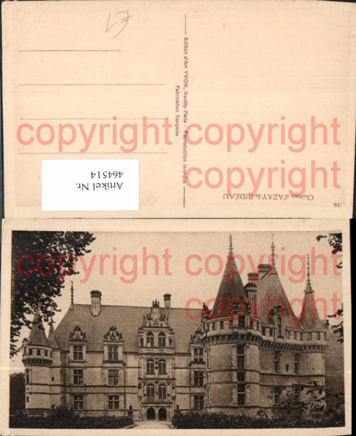 464514,Schloss Chateau d Azay-le-Rideau