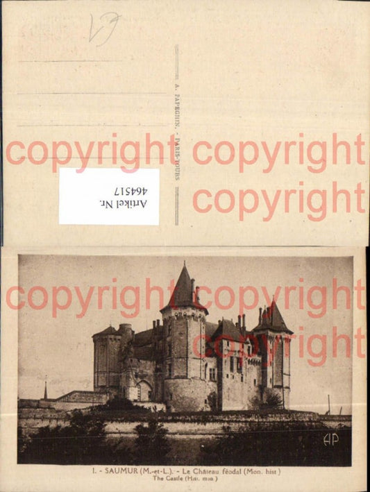 464517,Schloss Saumur Le Chateau feodal