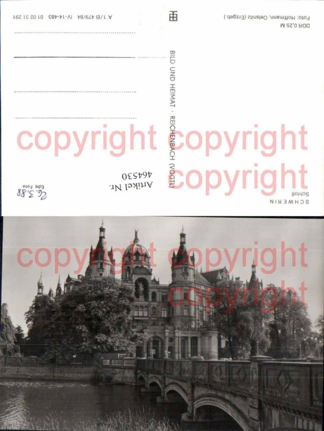 464530,Schloss Schwerin pub VEB