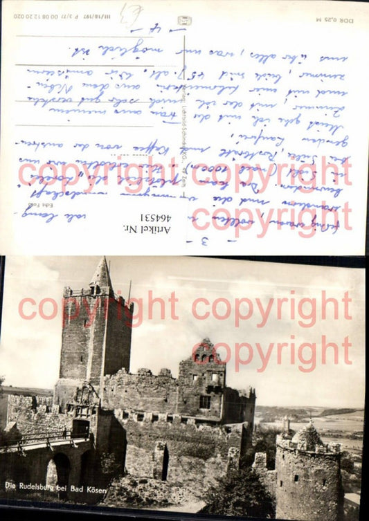 464531,Burg Die Rudelsburg b. Bad Kösen