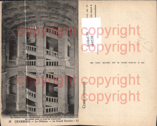 464538,Schloss Chambord Le Chateau Le Grand Escalier Wendeltreppe Treppe Stiege