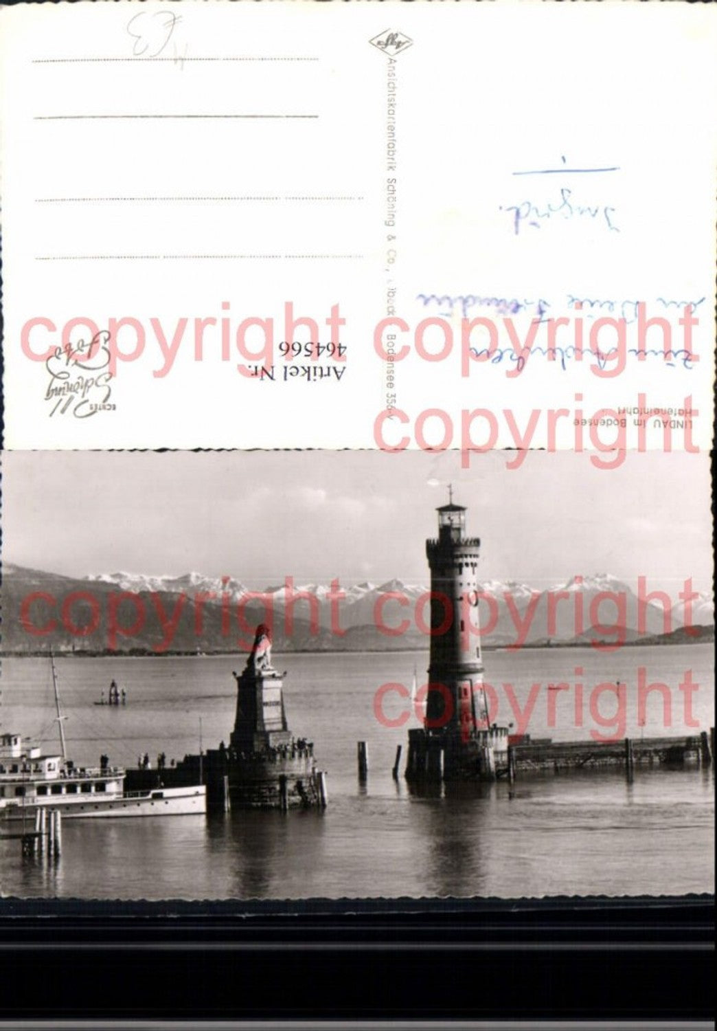 464566,Leuchtturm Lindau a. Bodensee Hafeneinfahrt Löwendenkmal Schiff Dampfer