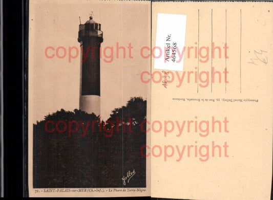 464568,Leuchtturm Saint-Palais-sur-Mer Le Phare de Terre-Negre