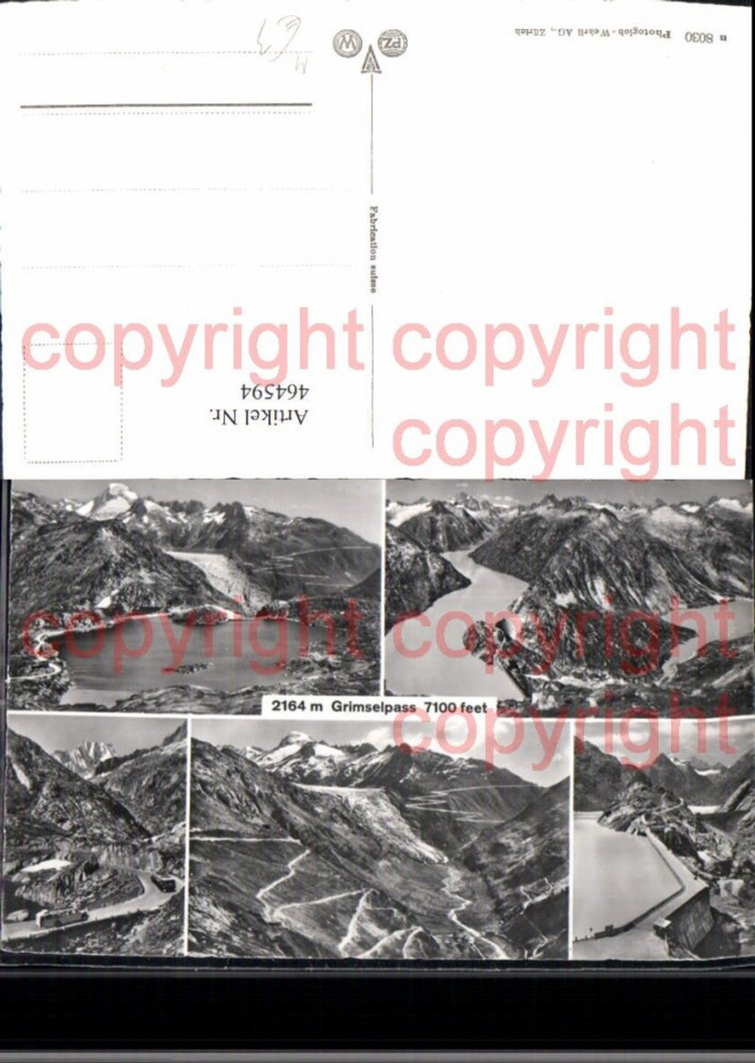 464594,Mehrbild Ak Talsperre Grimselpass Grimselsee Innertkirchen