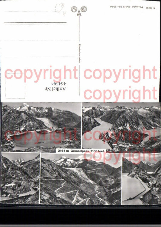 464594,Mehrbild Ak Talsperre Grimselpass Grimselsee Innertkirchen