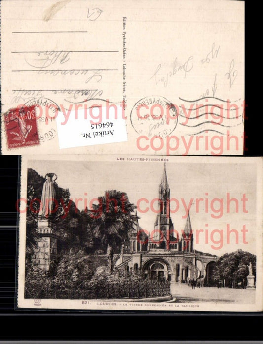 464615,Kirche Lourdes La Vierge Couronnee et la Basilique Basilika