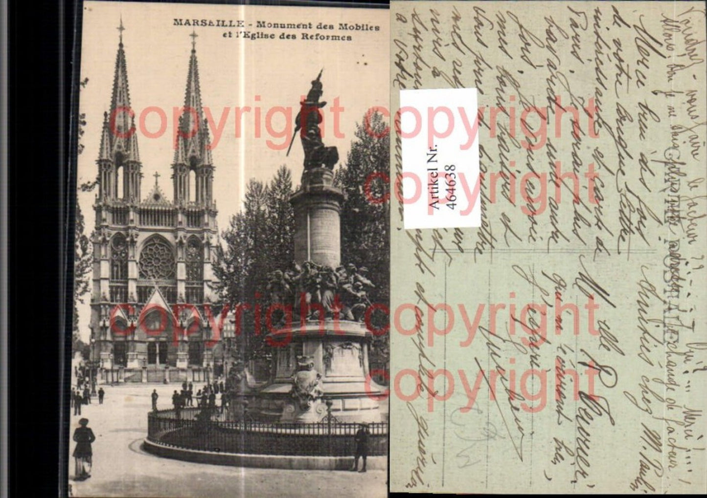 464638,Kirche Marseille Monument des Mobiles et le Eglise des Reformes