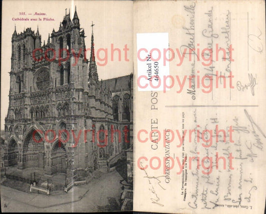 464650,Kirche Amiens Cathedrale avec la Fleche