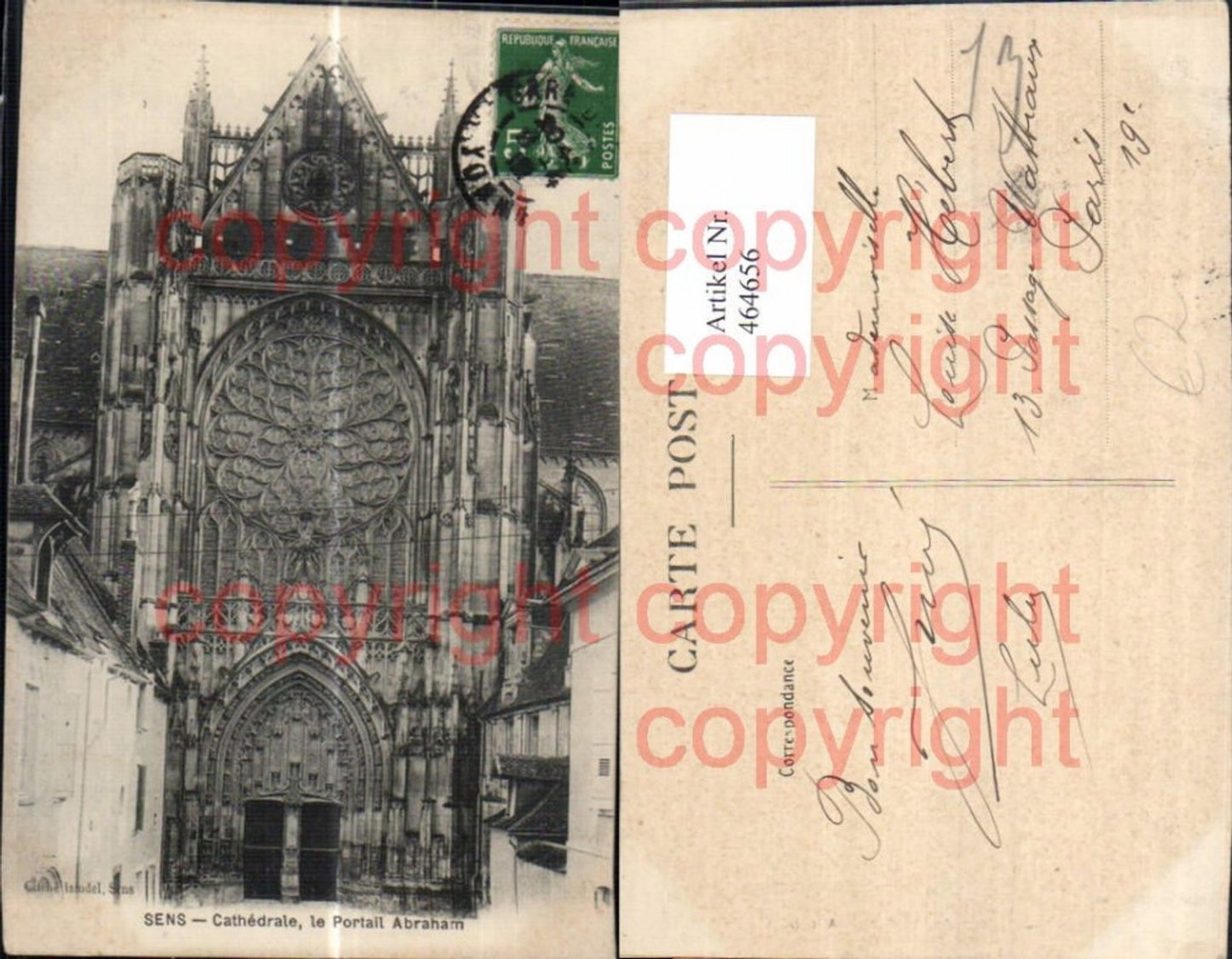 464656,Kirche Sens Cathedrale le Portrail Abraham