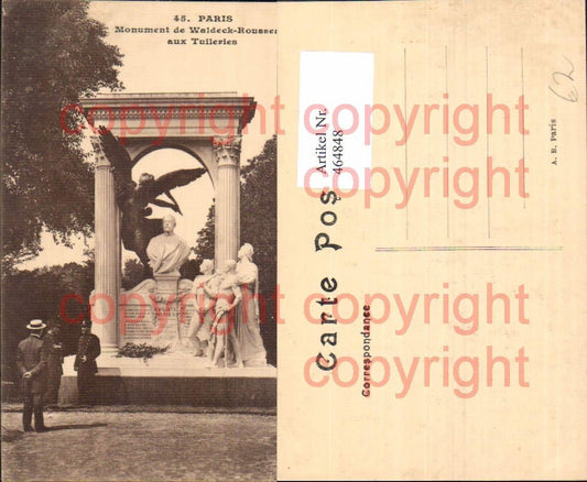 464848,Paris Statue Monument de Waldeck-Rousseau aux Tuileries