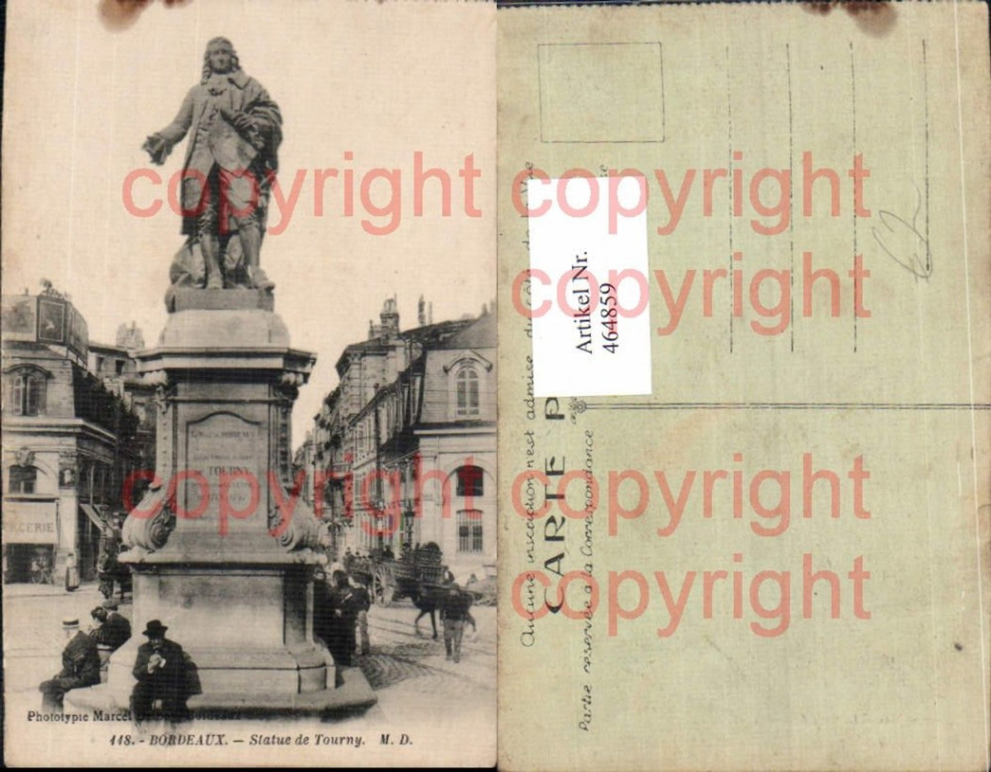 464859,Bordeaux Statue de Tourny Monument