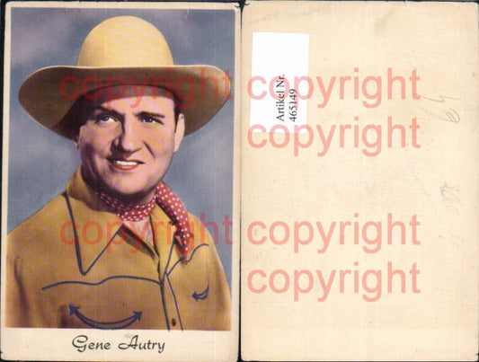 465149,Schauspieler Gene Autry Hut