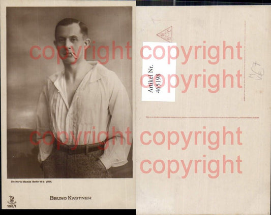 465198,Schauspieler Bruno Kastner Rauchen pub RPH Filmsterne 190/1
