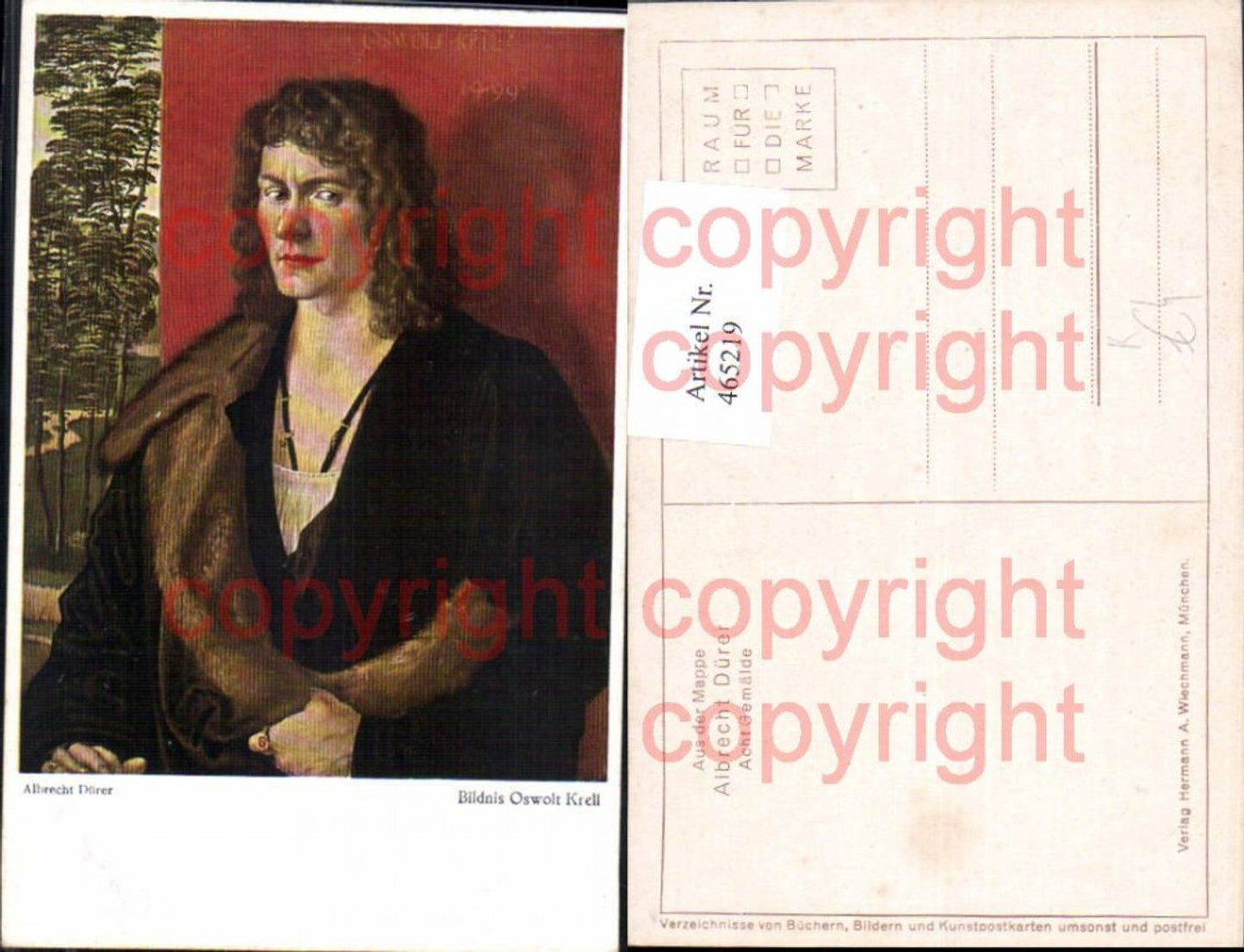 465219,Künstler Ak Albrecht Dürer Bildnis Oswolt Krell Kunst Wissenschaft