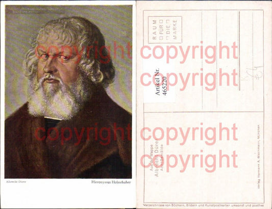 465220,Künstler Ak Albrecht Dürer Hieronymus Holzschuher Kunst Wissenschaft