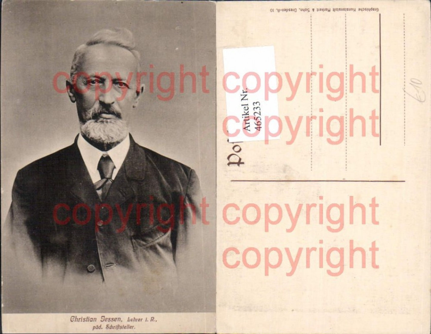 465233,Christian Jessen Lehrer Schriftsteller Kunst Wissenschaft
