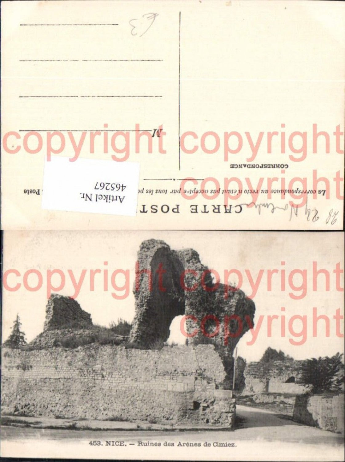 465267,Nice Nizza Ruines des Arenes de Cimiez Archäologie Ausgrabung