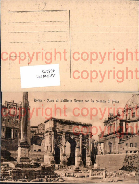 465275,Roma Rom Arco di Settimio Severo Ruine Archäologie Ausgrabung