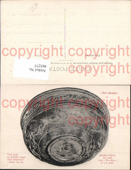 465277,Pro Alesia Vase orne Geschirr Schale Archäologie Ausgrabung