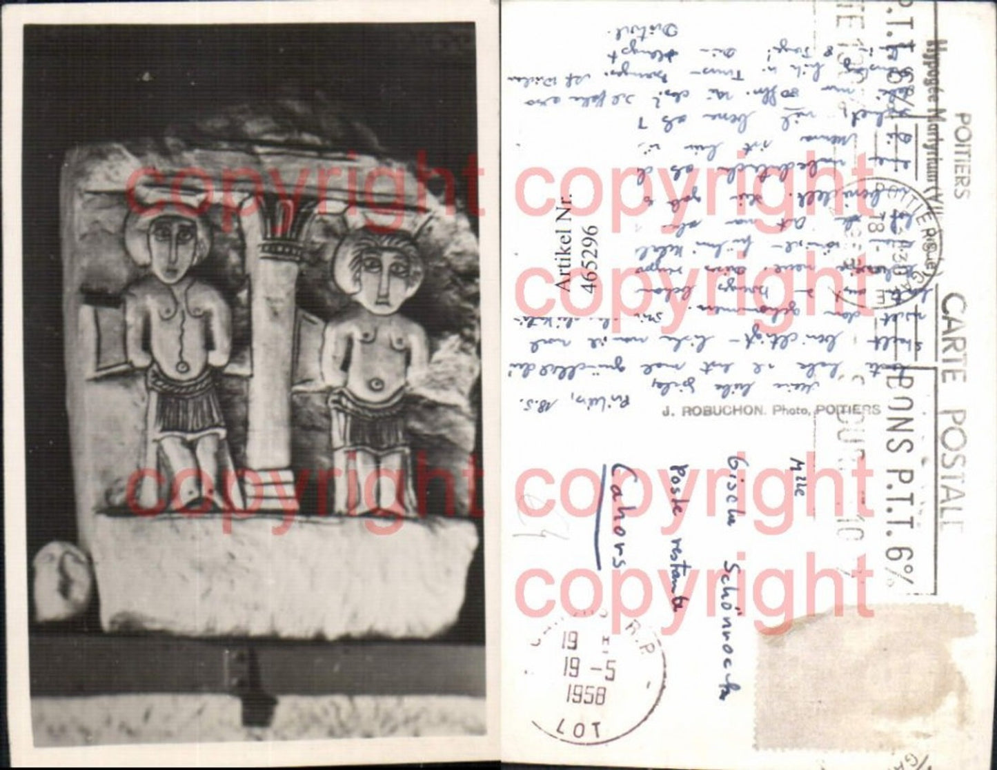 465296,Antike Poitiers Hypogee Martyrium