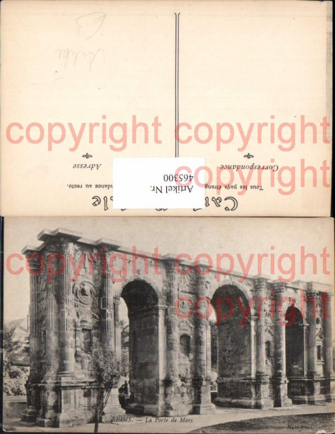 465300,Reims La Porte de Mars Archäologie Ausgrabung