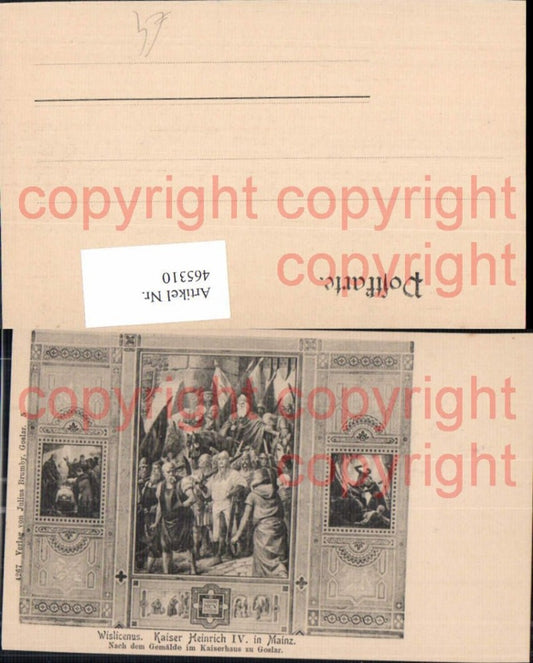465310,Mittelalter Wislicenus Kaiser Heinrich IV in Main Ritter