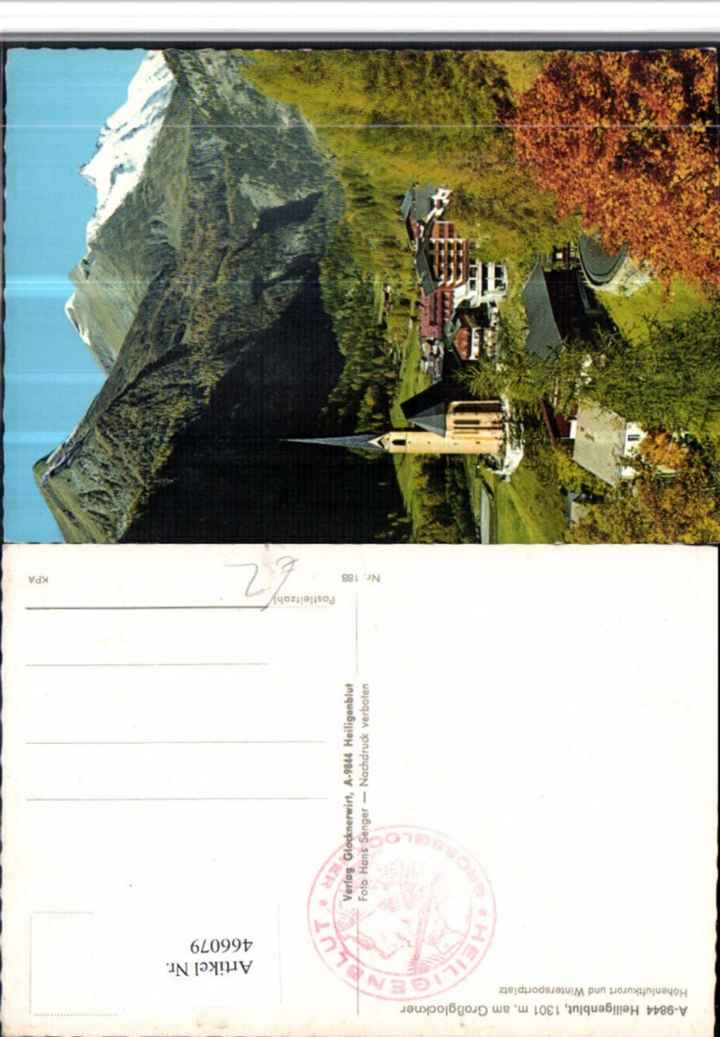 466079,Heiligenblut Totale m. Großglockner Bergkulisse