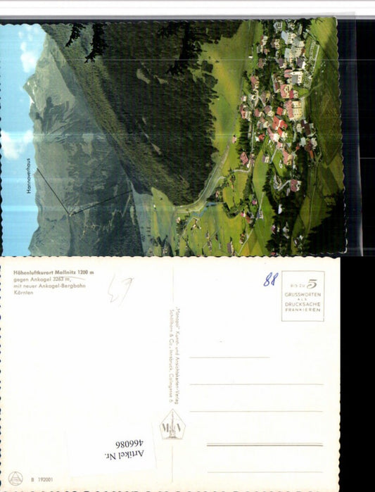 466086,Mallnitz Totale geg. Ankogel Bergkulisse