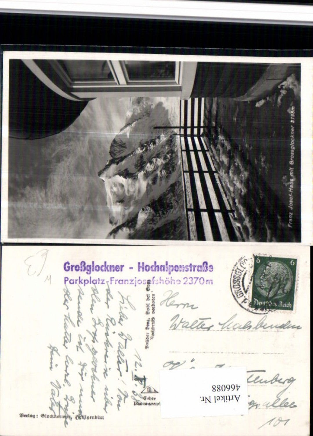 466088,Franz Josef-Haus b. Heiligenblut m. Großglockner Bergkulisse
