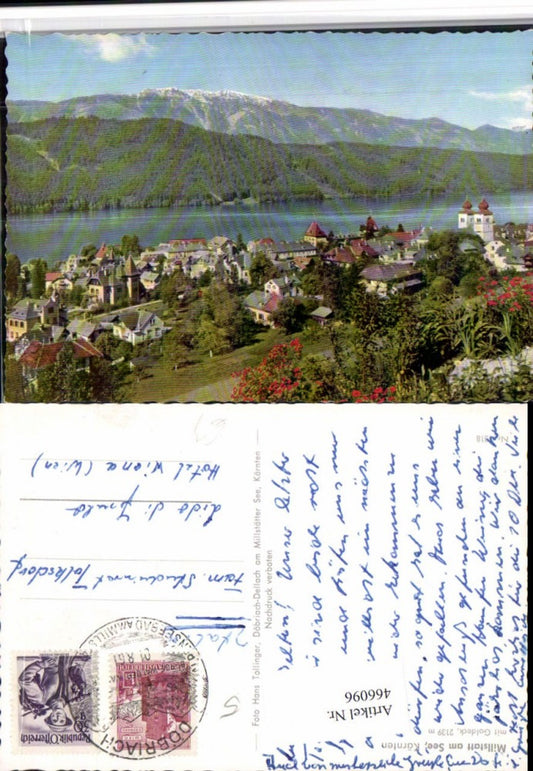 466096,Millstatt am See Totale m. Goldeck Bergkulisse