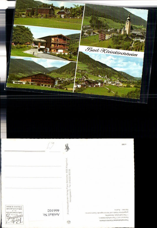 466102,Bad Kleinkirchheim Totale Kirche Hotels Mehrbildkarte