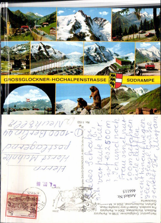 466115,Großglockner Hochalpenstraße b. Heiligenblut Mehrbildkarte