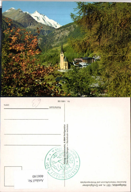 466140,Heiligenblut Kirche m. Großglockner Bergkulisse