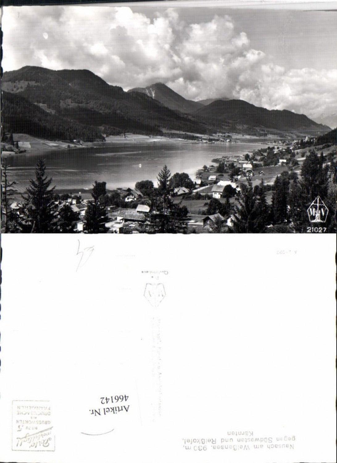 466142,Neusach am Weißensee Totale See Bergkulisse