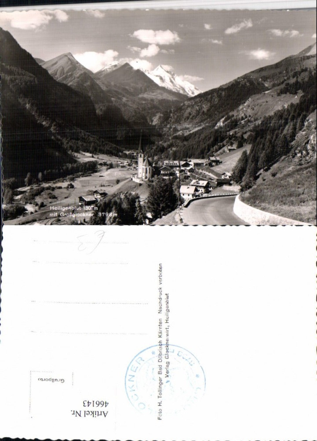 466143,Heiligenblut Totale m. Großglockner Bergkulisse