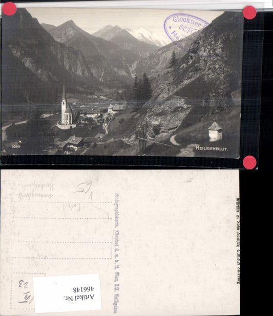 466148,Foto AK Heiligenblut unausgebaute Hochalpenstraße pub Kilophot