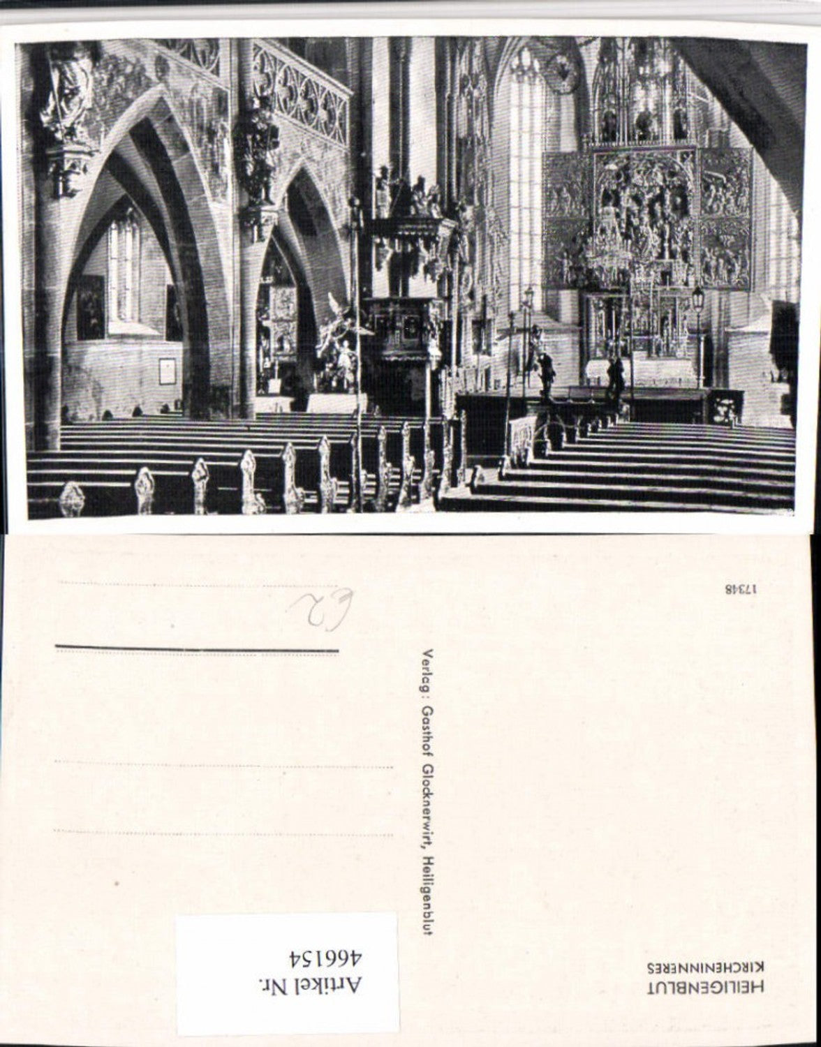 466154,Heiligenblut Kirche Innenansicht
