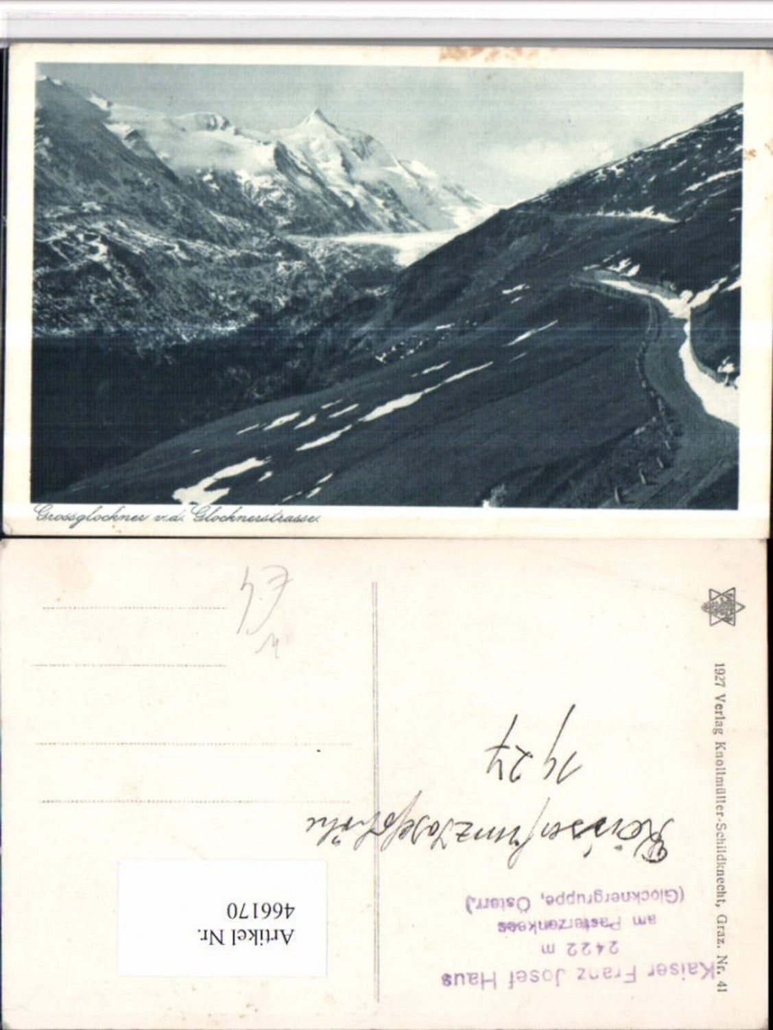 466170,Großglockner von d. Glocknerstraße b. Heiligenblut Bergkulisse