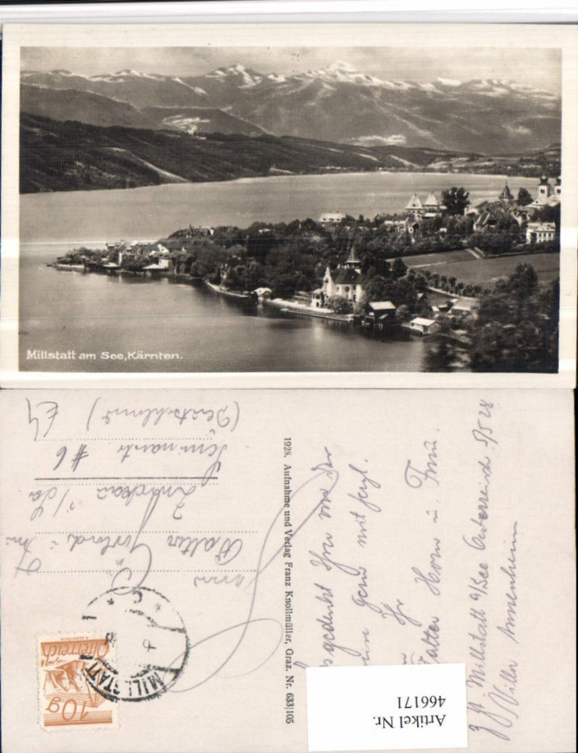 466171,Millstatt am See Teilansicht Bergkulisse