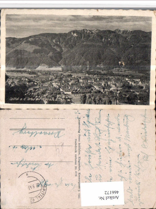 466172,Spittal an d. Drau Totale m. Goldeck Bergkulisse
