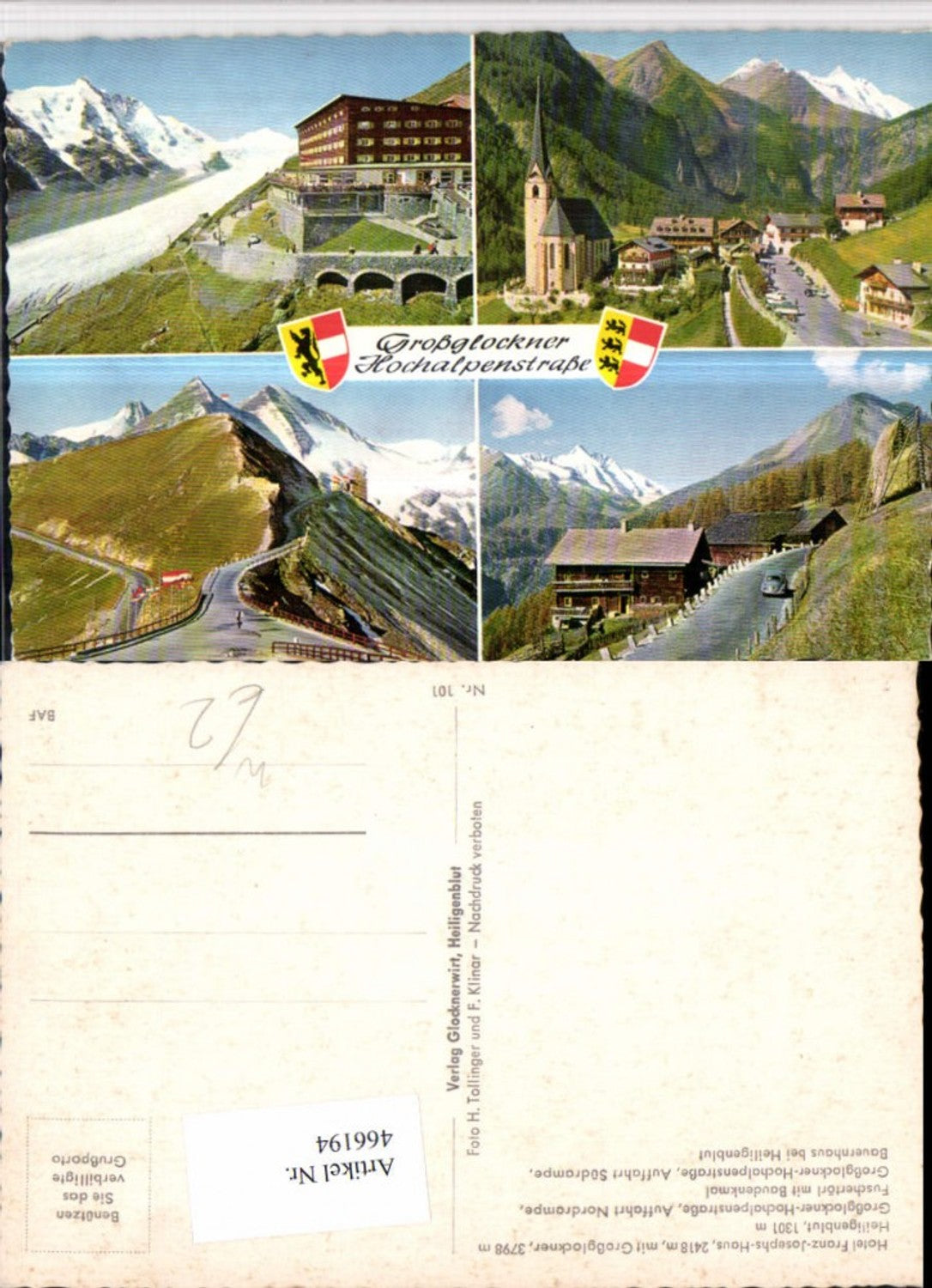 466194,Großglockner Hochalpenstraße b. Heiligenblut Mehrbildkarte
