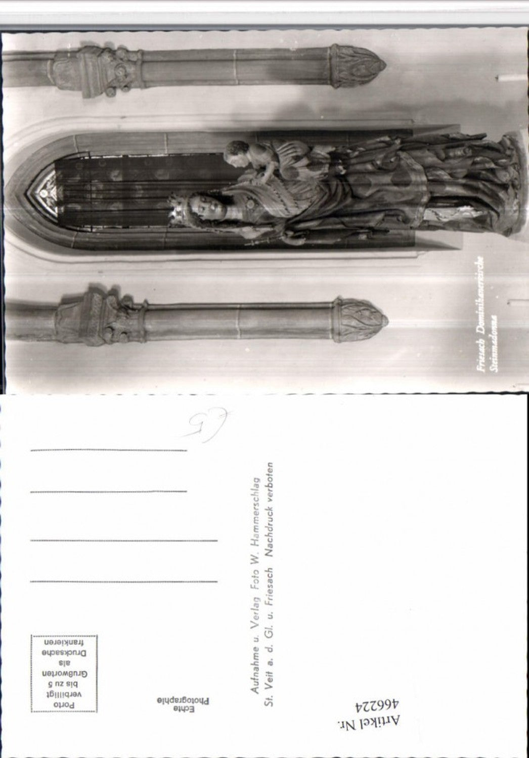 466224,Friesach Dominikanerkirche Steinmadonna Statue