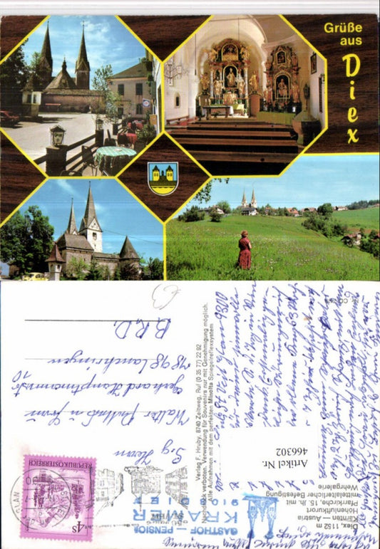 466302,Diex Totale Pfarrkirche Kirche Mehrbildkarte