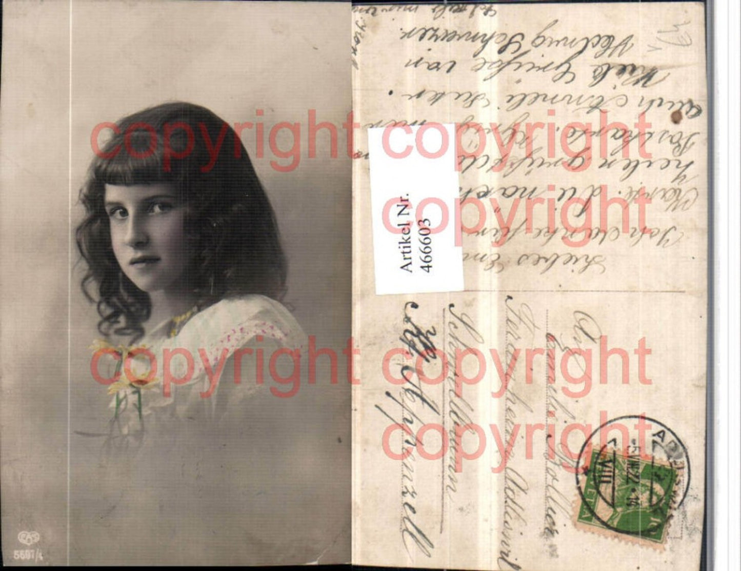 466603, Child Girl Portrait pub EAS 5697/4