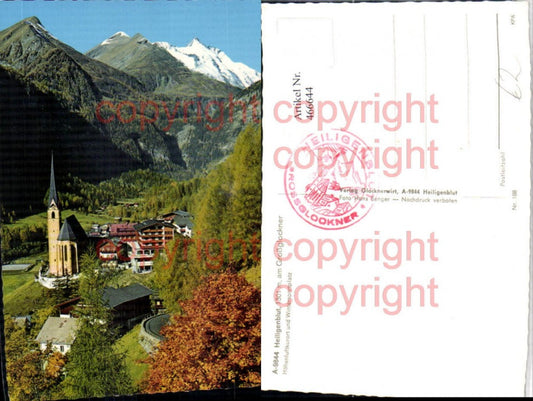 466644,Heiligenblut Totale m. Großglockner Bergkulisse