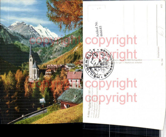 466645,Heiligenblut Totale m. Großglockner Bergkulisse