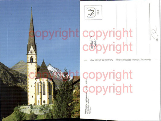 466646,Heiligenblut Pfarrkirche Kirche m. Großglockner Bergkulisse