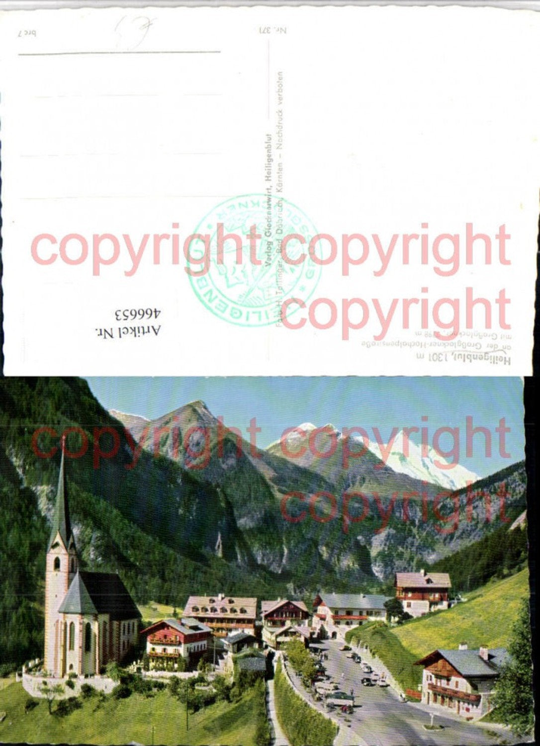 466653,Heiligenblut Totale m. Großglockner Bergkulisse