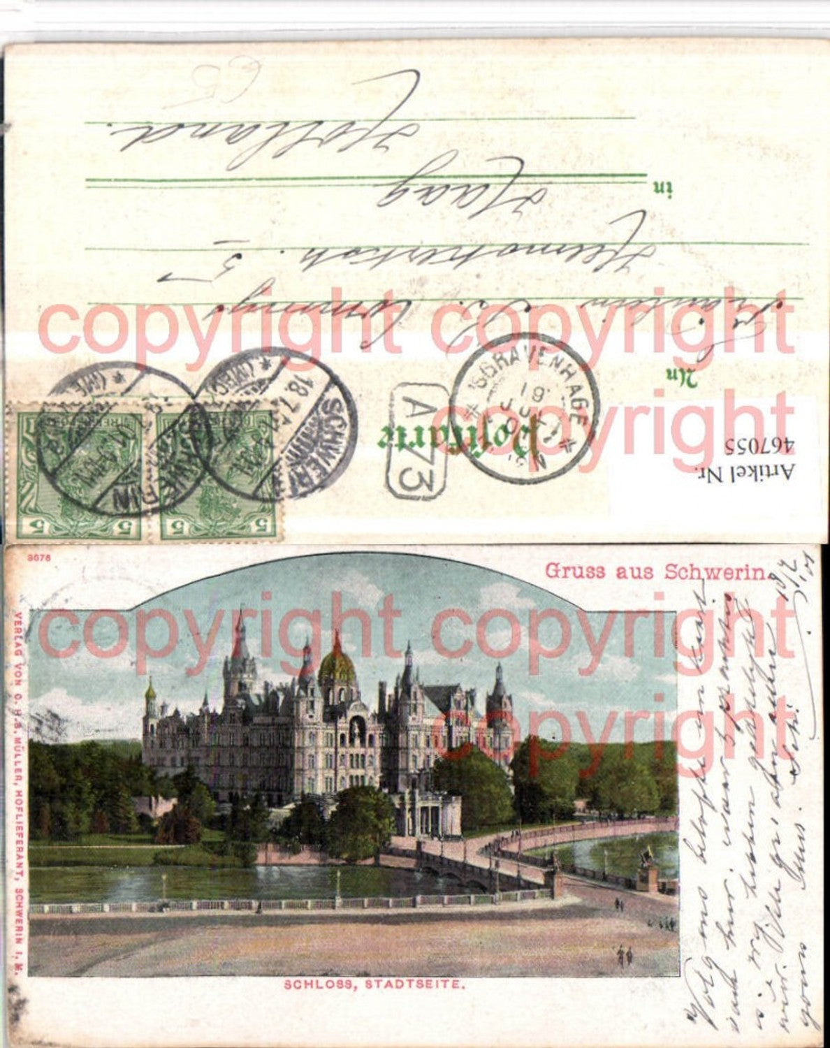 467055,Gruß aus Schwerin Schloss